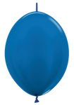 Betallic Latex Metallic Blue 12″ Link-O-Loon Balloons (50 count)