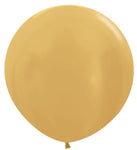 Betallic Latex Metallic Gold 24″ Latex Balloons (10)