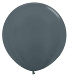 Betallic Latex Metallic Graphite 24″ Latex Balloons (10 count)