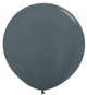 Metallic Graphite 24″ Latex Balloons (10 count)