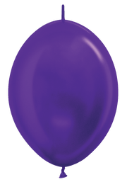 Betallic Latex Metallic Violet 12″ Link-O-Loon Balloons (50 count)