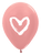 Betallic Latex Painted Heart on Rose Gold 11″ Latex Balloons (50 count)