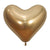 Betallic Latex Reflex Gold Heart 14″ Latex Balloons (50 count)