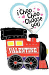 44" Jumbo I Choo Choo Choose You Valentine's Day Train Pun Balloon