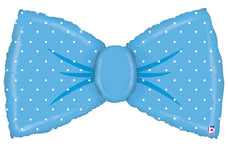 Betallic Mylar & Foil Baby Blue Bowtie 42″ Balloon