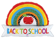 Betallic Mylar & Foil Back to School Rainbow 35″ Balloon