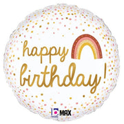 Betallic Mylar & Foil Boho Happy Birthday 18″ Balloon