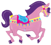 Betallic Mylar & Foil Carousel Horse 48″ Balloon