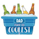 Coolest Dad Cooler 33″ Balloon