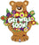 Betallic Mylar & Foil Get Well Beary Big Hug Shape 26″ Balloon