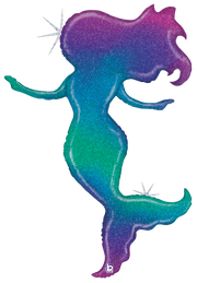 Betallic Mylar & Foil Glitter Mermaid Holographic 52″ Balloon