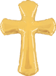 Gold Christian Cross Giant 44" Balloon