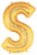 Betallic Mylar & Foil Gold Letter S 40″ Balloon