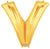 Gold Letter V 40″ Balloon