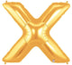 Gold Letter X 40″ Balloon