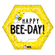 Betallic Mylar & Foil Happy Bee-Day Birthday 18″ Balloon