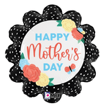 Betallic Mylar & Foil Happy Mother's Day Butterfly Dots 18″ Balloon