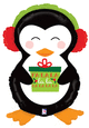 Holiday Penguin 34″ Balloon