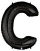 Letter C Black 40″ Balloon