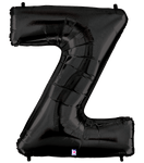 Betallic Mylar & Foil Letter Z Black 40″ Balloon