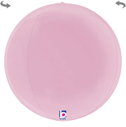 Betallic Mylar & Foil Pastel Pink Globe 22″ Balloon