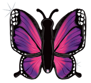 Betallic Mylar & Foil Radiant Butterfly Pink 46″ Balloon
