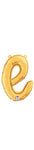 Betallic Mylar & Foil Script Cursive Balloon Letter E Gold