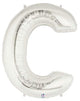 Silver Letter C 40″ Balloon