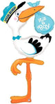 Betallic Mylar & Foil Special Delivery Stork It's A Boy 60″ Foil Balloon