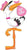 Betallic Mylar & Foil Special Delivery Stork It's A Girl 60″ Foil Balloon