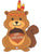 Betallic Mylar & Foil Thanksgiving Give Thanks Squirrel 32" Balloon