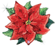 WaterColor Poinsettia 34″ Balloon