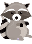 Betallic Mylar & Foil Woodland Raccoon 36″ Balloon