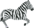 Betallic Mylar & Foil Zebra 43″ Balloon