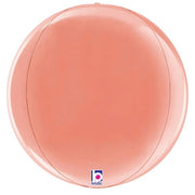 Betallic Rose Gold Globe 22″ Dimensionals Balloon