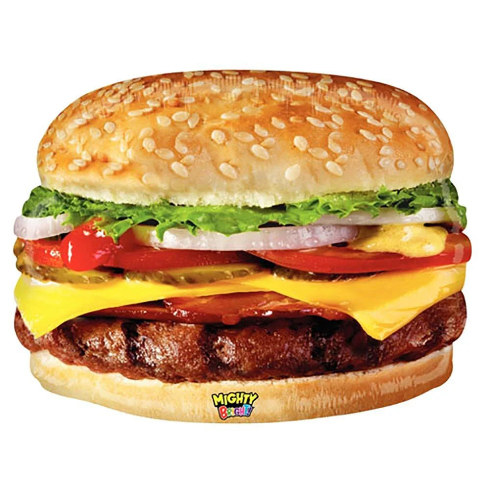 31" Cheeseburger Photographic Foil Balloon - Betallic