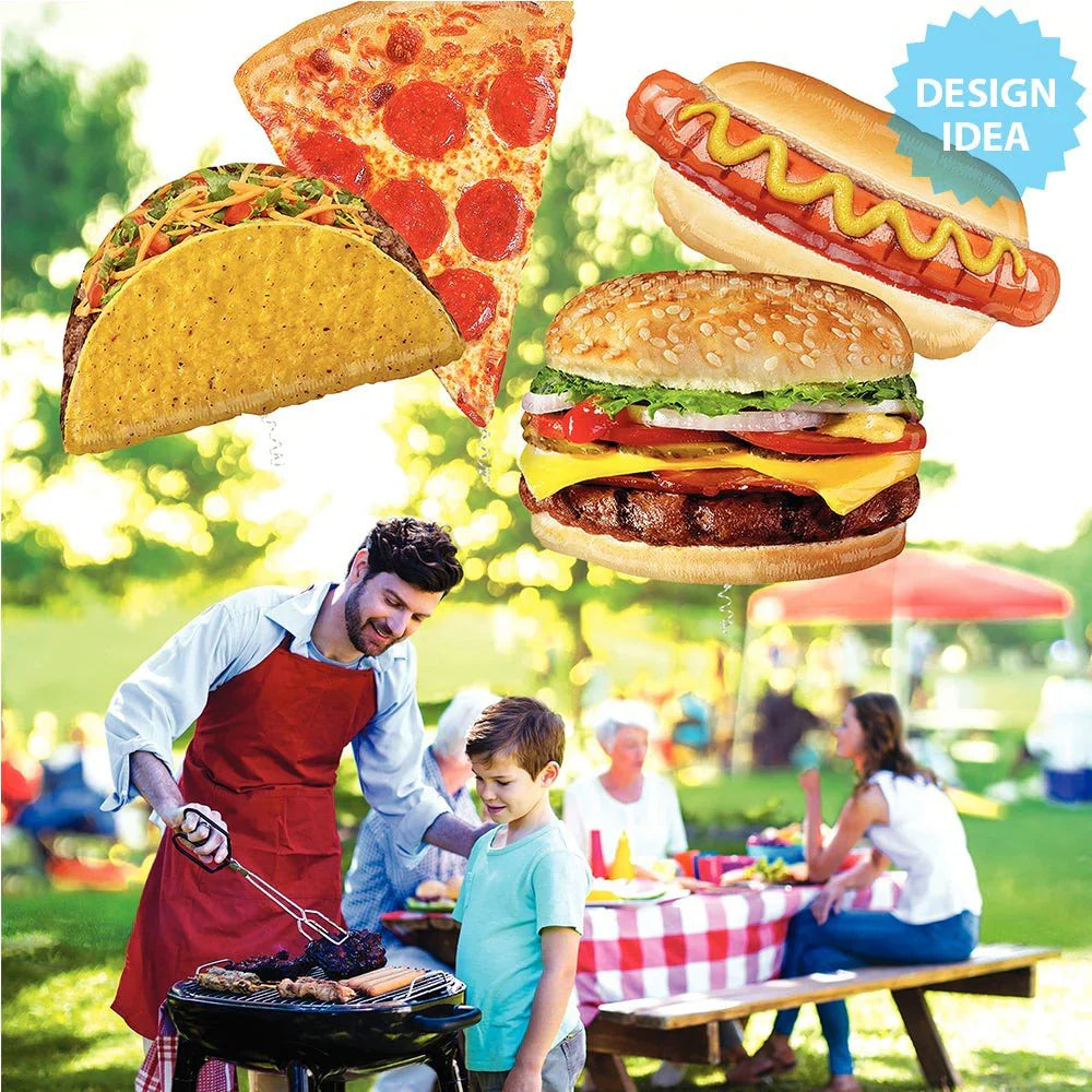 31" Cheeseburger Photographic Foil Balloon - Betallic