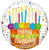 Birthday Cake & Candle 18″ Foil Balloon by Convergram from Instaballoons