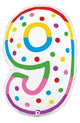 Birthday Candle Number 9 24″ Balloon