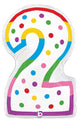 Birthday Candle Number 2 24″ Balloon