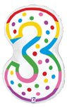 Birthday Candle Number 3 24″ Foil Balloon by Betallic from Instaballoons