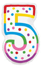 Birthday Candle Number 5 24″ Balloon