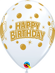 Birthday Cheers Brew Beer 11″ Latex Balloons by Qualatex from Instaballoons