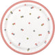 Birthday Glitz Rose Gold Paper Plates 7″ (8 count)