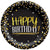 Black & Gold Birthday Paper Plates 7″ by Amscan from Instaballoons