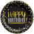 Black & Gold Birthday Paper Plates 9″ by Amscan from Instaballoons