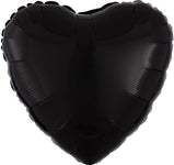 Black Heart 18″ Foil Balloon by Anagram from Instaballoons