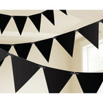 Black & Wht Ppr Pennant Bnr by Amscan from Instaballoons