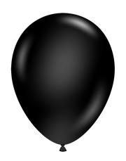 Black 9″ Latex Balloons