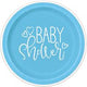 9" Paper Plate - Blue Hearts Baby Shower (8ct) - Unique